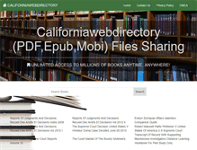 Tablet Screenshot of californiawebdirectory.org